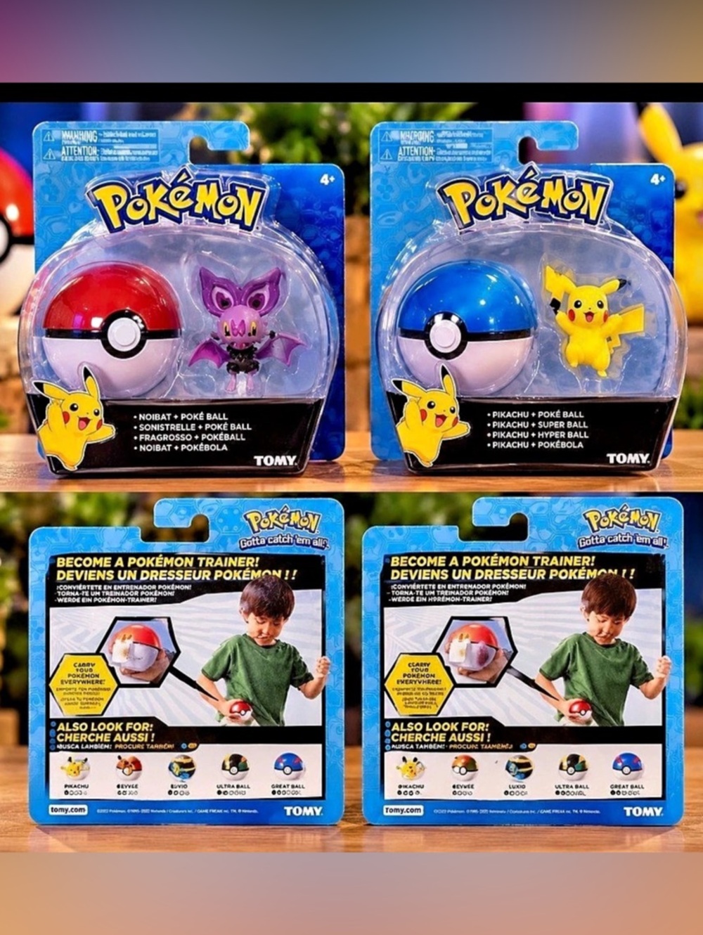 Pokémon Figure Set Pikachu & Noibat NWT